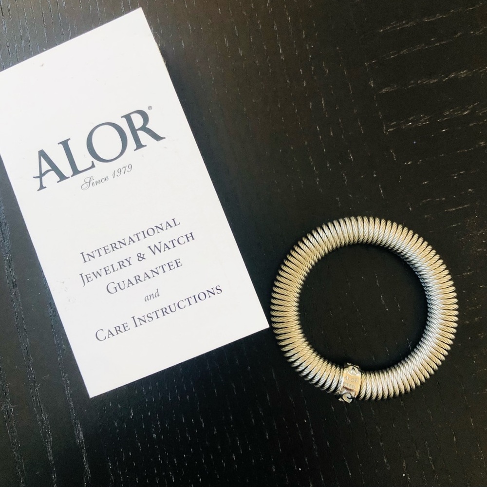 ALOR stainless steel coil bracelet • OS